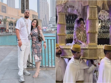 Chàng trai Morocco dùng kiệu 8 người khiêng, 5 hòm để cưới cô gái Việt về làm vợ, hồi môn của nhà gái cũng không kém