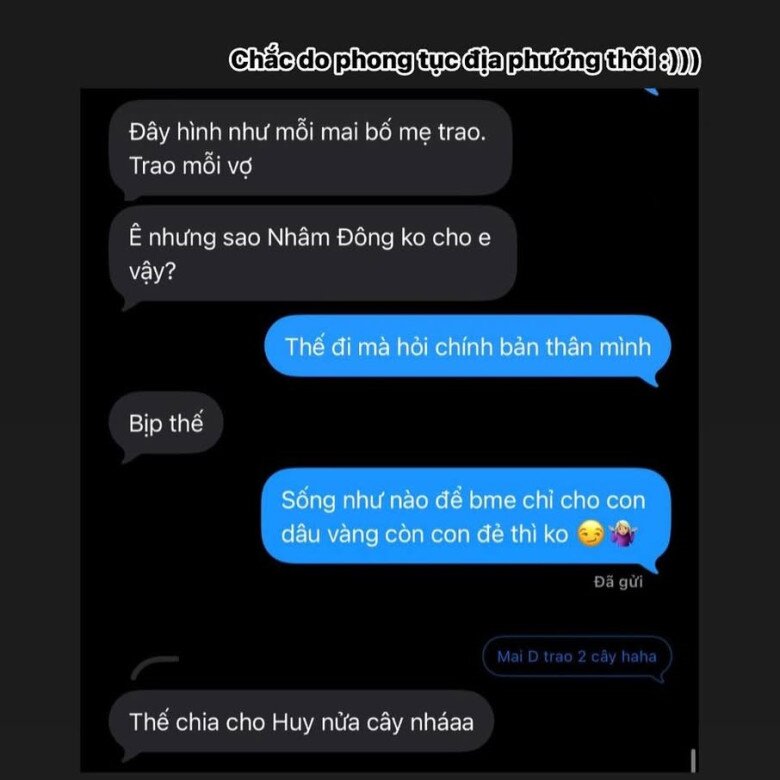 Đoạn tin nhắn giữa MC Mù Tạt và Đức Huy gây chú ý.