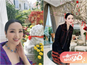 Nhà đẹp - Biệt thự 1.0002 như cung điện của Hoa hậu Giáng My tỏa hương xuân, phía trước nhà mới là tuyệt tác!