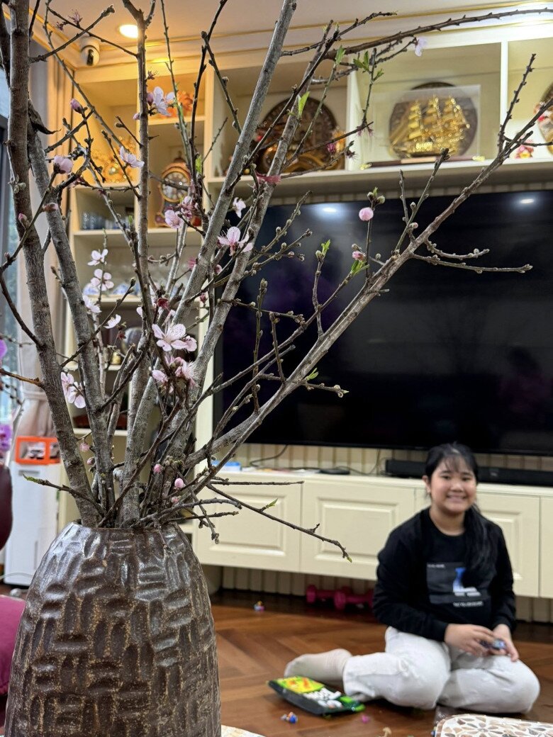 Căn nhà thực sự trở thành một ốc đảo thư giãn tuyệt vời, nơi mỗi thành viên đều có thể tìm thấy sự bình yên và yêu đời khi Tết đến xuân về.