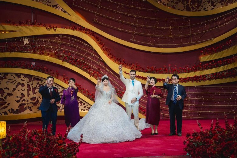 Đám cưới của cặp đôi.