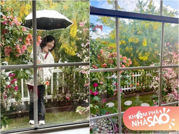 Cơ ngơi của nữ danh hài Hồng Đào có khung cửa như tranh vẽ đẹp mê, đứng vào là có ảnh xinh