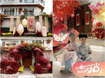 Toàn cảnh biệt thự 30 tỷ của Hồ Ngọc Hà đẹp chấn động Tết 2026, nhà Cường Đô La - Xuân Bắc siêu rực rỡ