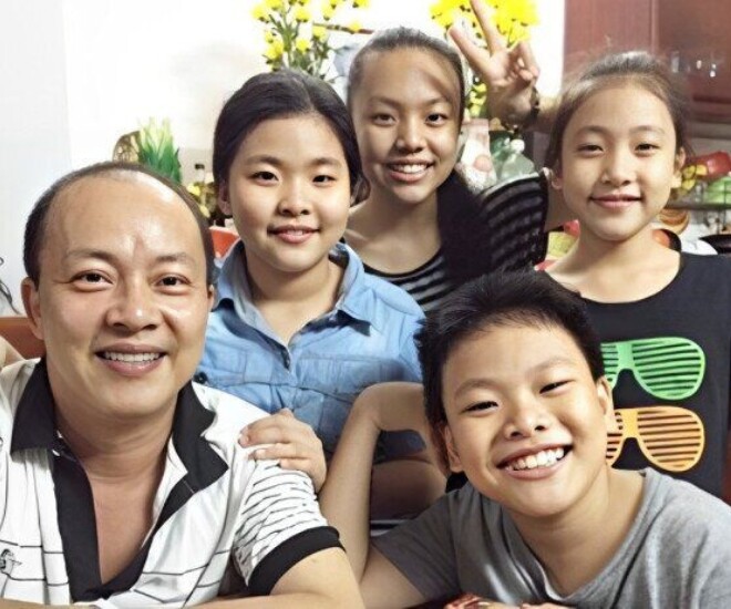 NSƯT Đức Hải có 4 con đủ nếp, đủ tẻ.