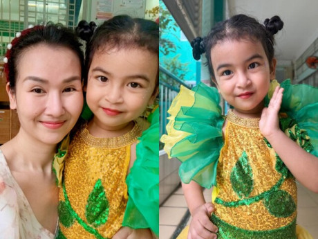 Con gái Võ Hạ Trâm diễn văn nghệ được trang điểm lung linh, là "bản sao" của bố Ấn Độ nay "nhả nét" giống mẹ