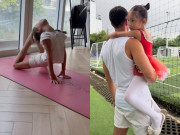 Bé Lisa nhà Hồ Ngọc Hà tập yoga uốn cong người như làm xiếc, tay chân dài ngoằng chuẩn gen mẹ