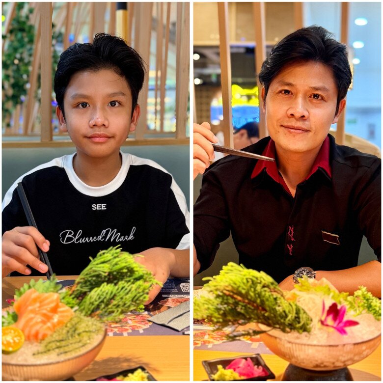 Nam nhạc sĩ tự hào vì con trai giống hệt bố.