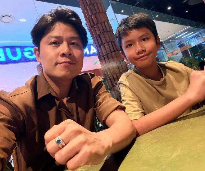 Đưa con trai đi chơi, Nguyễn Văn Chung tâm sự nỗi lòng làm bố.