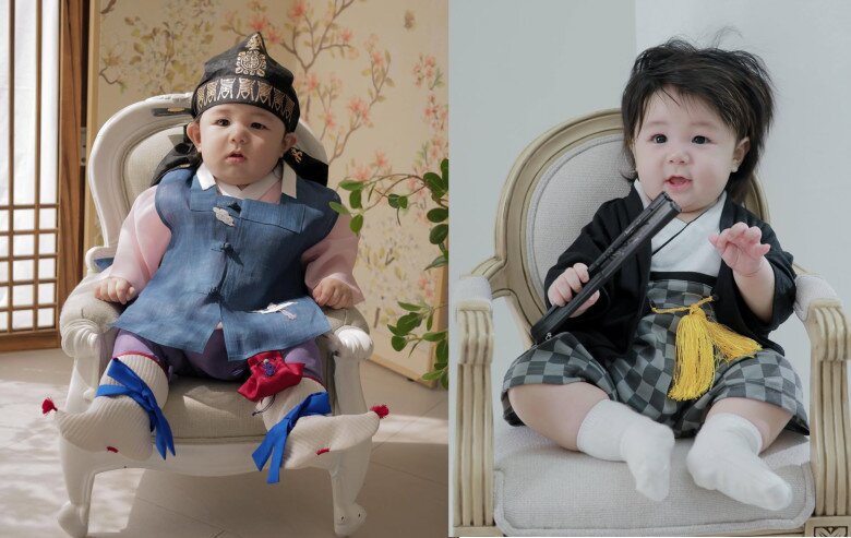 Ngoại hình đáng yêu của Haru là sự kết hợp vẻ đẹp của bố và mẹ.