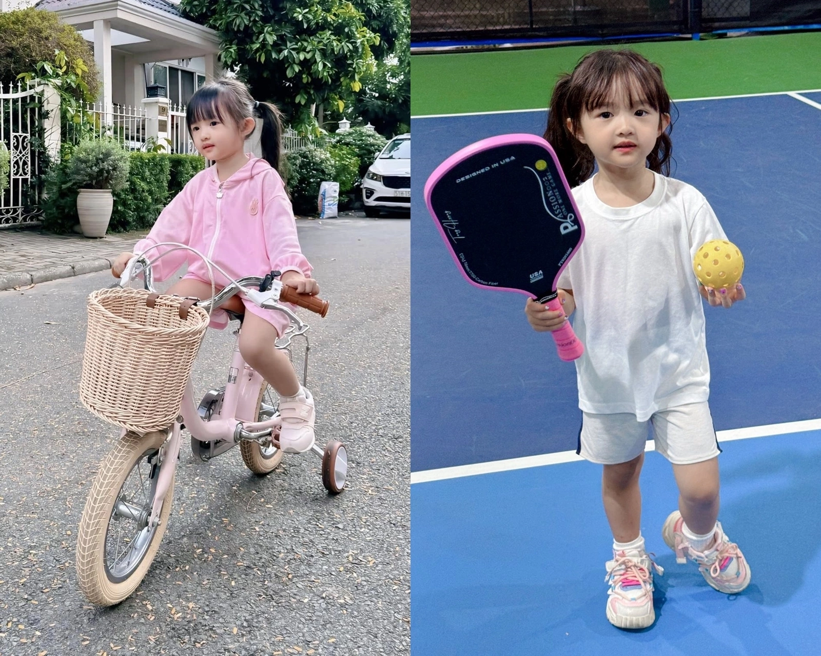 Đông Nhi - Ông Cao Thắng cho con tham gia nhiều bộ môn thể thao.