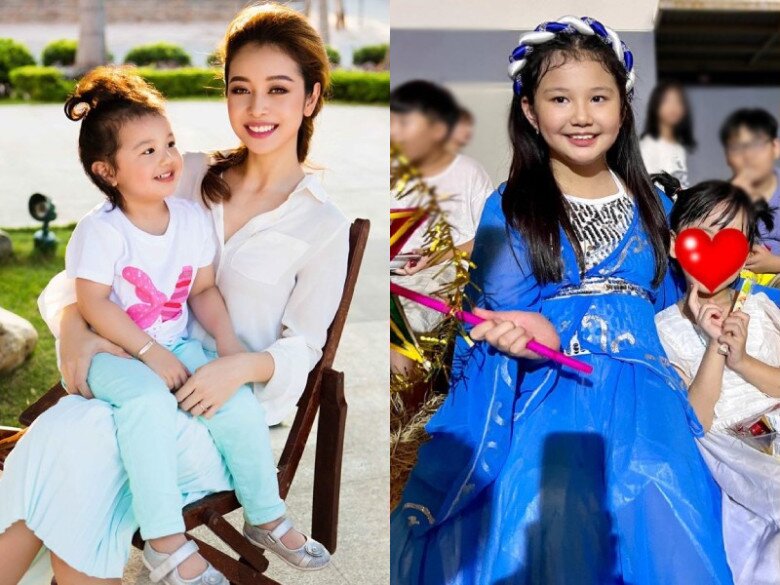 Ngày còn bé, con gái Jennifer Phạm được nhận xét giống hệt bố đại gia.