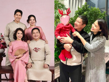 NSƯT Chí Trung đón Tết đoàn viên bên gia đình người yêu kém 18 tuổi, hòa thuận với con riêng của bạn đời