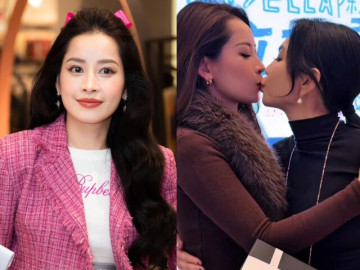 Chi Pu gây xôn xao khi hôn môi đồng nghiệp nữ