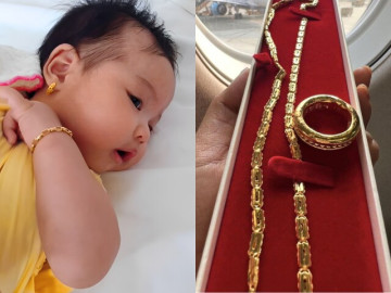 Em bé Ê Đê nhà H'Hen Niê đeo vàng "đầy người", tương lai thừa kế gia tài của mẹ theo chế độ mẫu hệ