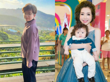 Không nhận ra Alfie Túc Mạch nhà Elly Trần sau thời gian "giấu kín", cậu bé lai Tây nay điển trai cực hút mắt