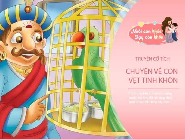 Truyện cổ tích: Con vẹt tinh khôn
