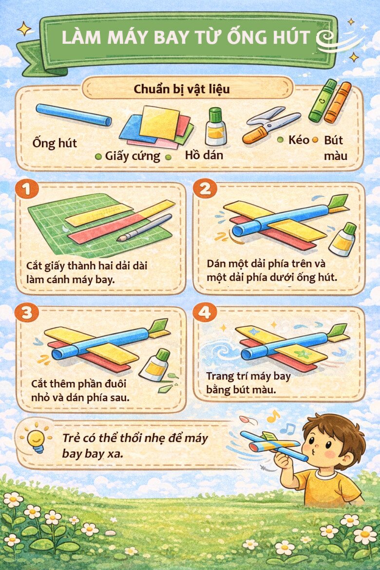 8 ý tưởng làm đồ chơi từ ống hút giúp bé chơi vui và sáng tạo hơn mỗi ngày - 4