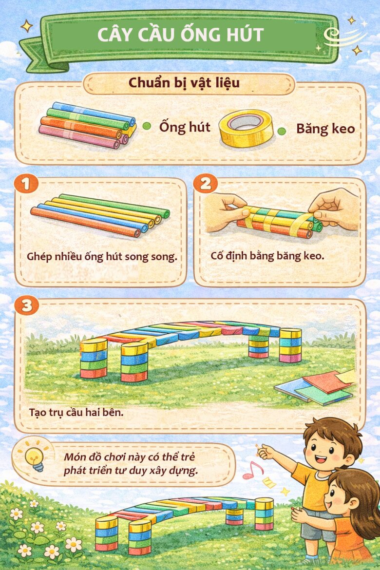 8 ý tưởng làm đồ chơi từ ống hút giúp bé chơi vui và sáng tạo hơn mỗi ngày - 7