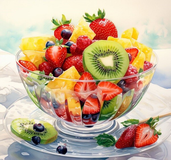 Trái cây tươi thay vì mứt ngọt.