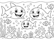 Tranh tô màu Baby Shark: Hoạt động nhỏ nhưng mang đến lợi ích lớn cho trẻ mầm non
