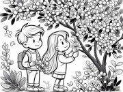 Nuôi con IQ EQ - Tranh tô màu bốn mùa, cách trẻ mầm non học về thế giới từ những gam màu