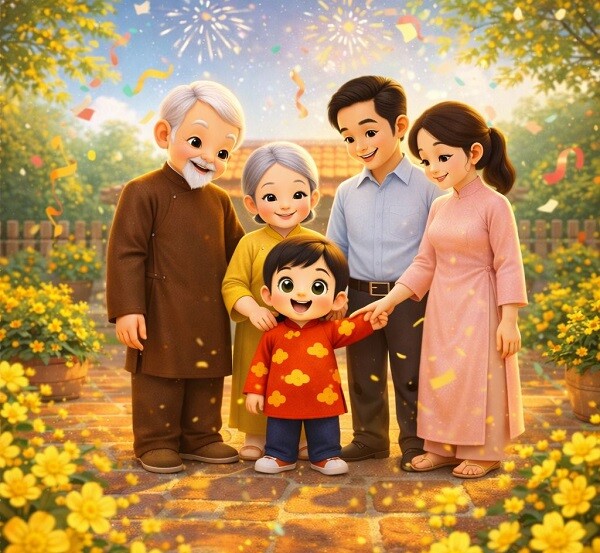 5 việc bố mẹ làm cùng con trước Tết, mang đến may mắn, phúc lành cho cả năm - 7