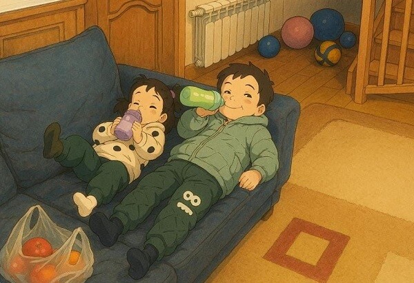 Trẻ nhỏ thích quan sát hành động của người lớn và cố gắng bắt chước.