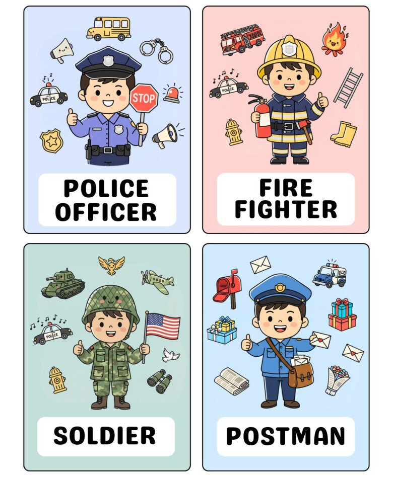 Bộ Flash card tiếng Anh từ vựng Nghề nghiệp: Chiếc “chìa khóa nhỏ” mở ra thế giới cho trẻ trong tương lai - 3