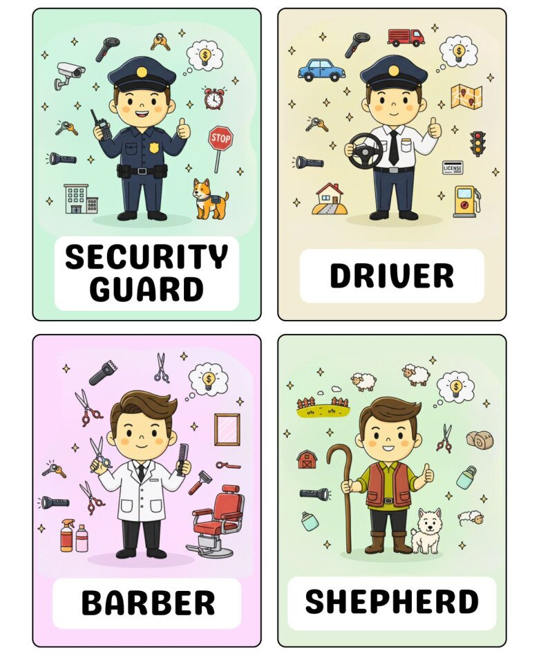 Bộ Flash card tiếng Anh từ vựng Nghề nghiệp: Chiếc “chìa khóa nhỏ” mở ra thế giới cho trẻ trong tương lai - 5