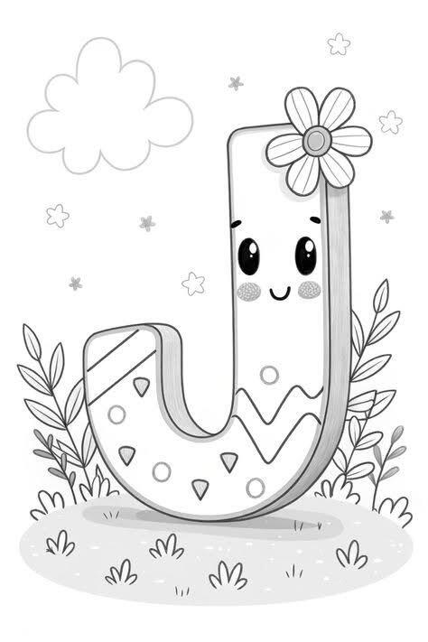 Tranh tô màu 20 chữ cái, cách trẻ mầm non làm quen với mặt chữ bằng màu sắc, trải nghiệm niềm vui học tập - 10