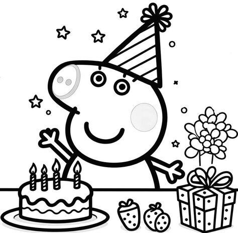 Tranh tô màu gia đình Peppa Pig, cách bé mầm non học về tình thân qua màu sắc - 17