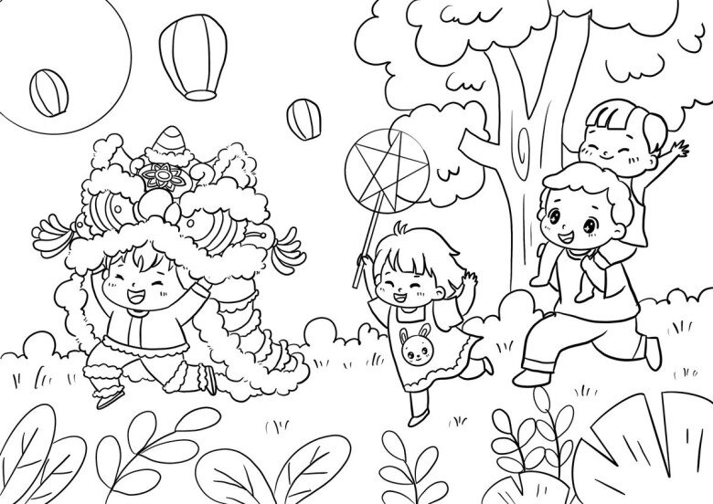 Tranh tô màu múa lân ngày Tết, cầu nối đưa trẻ chạm vào không khí xuân và ký ức Tết rộn ràng - 3