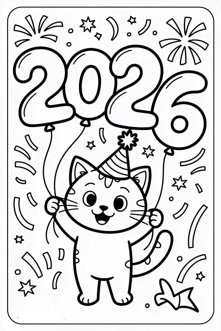 20 bức tranh tô màu năm mới 2026, hành trình gieo ký ức Tết đầu đời cho trẻ mầm non - 14