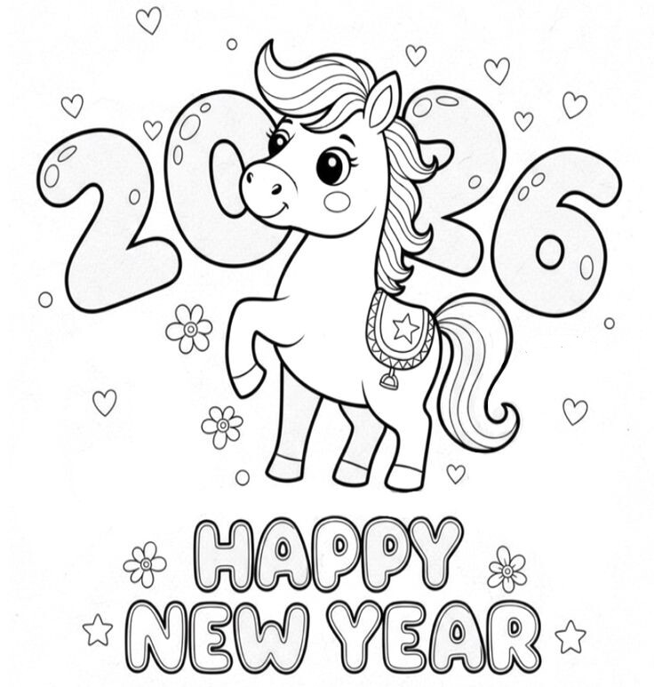 20 bức tranh tô màu năm mới 2026, hành trình gieo ký ức Tết đầu đời cho trẻ mầm non - 3