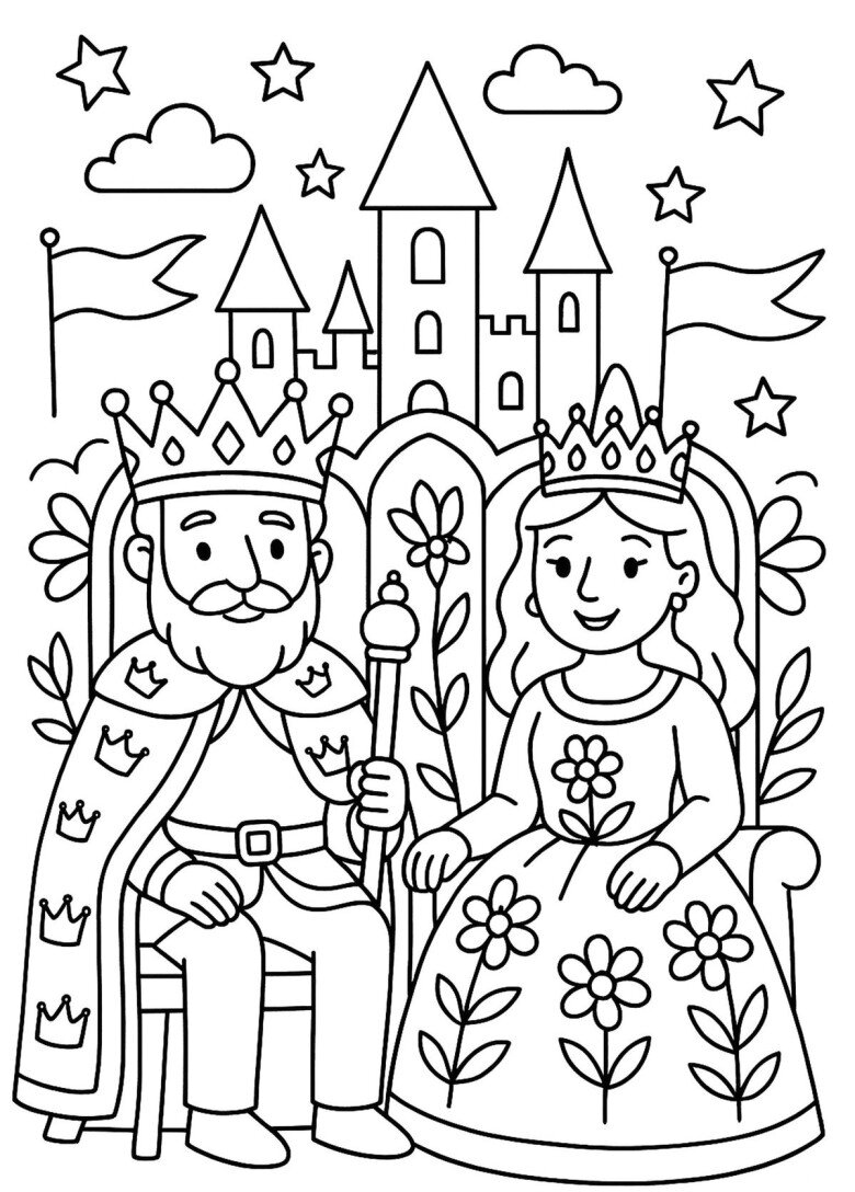 20 bức tranh tô màu những nàng công chúa truyện cổ tích, giúp bé chơi vui cả ngày không chán - 1