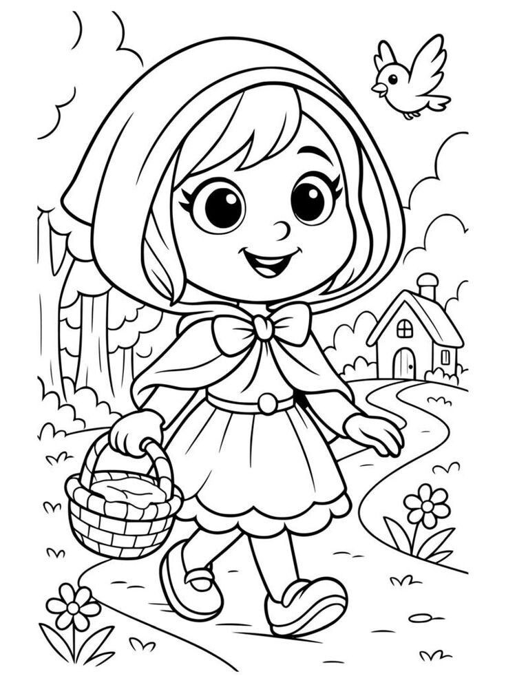 20 bức tranh tô màu những nàng công chúa truyện cổ tích, giúp bé chơi vui cả ngày không chán - 10