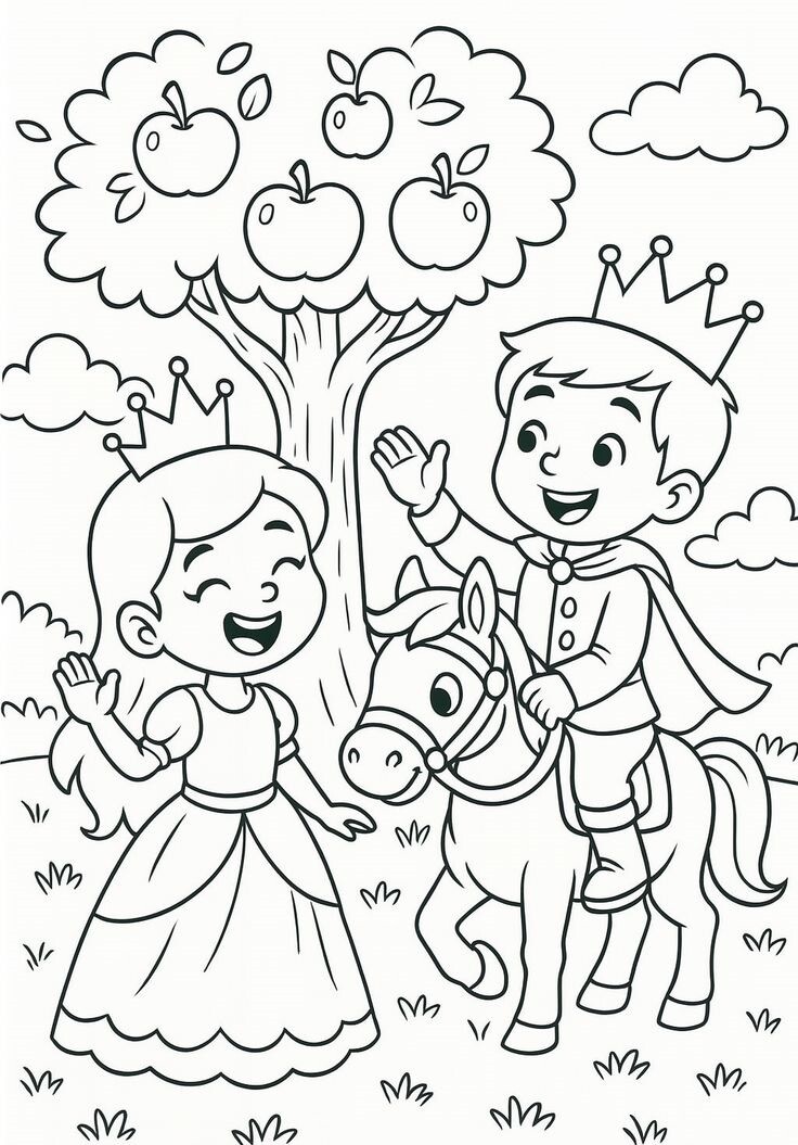 20 bức tranh tô màu những nàng công chúa truyện cổ tích, giúp bé chơi vui cả ngày không chán - 3