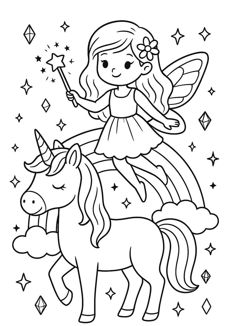 20 bức tranh tô màu những nàng công chúa truyện cổ tích, giúp bé chơi vui cả ngày không chán - 7