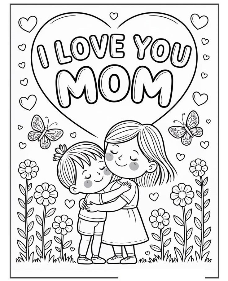 Tranh tô màu tặng mẹ, cô giáo ngày 8/3, món quà nhỏ chứa đựng tình yêu lớn của trẻ - 15