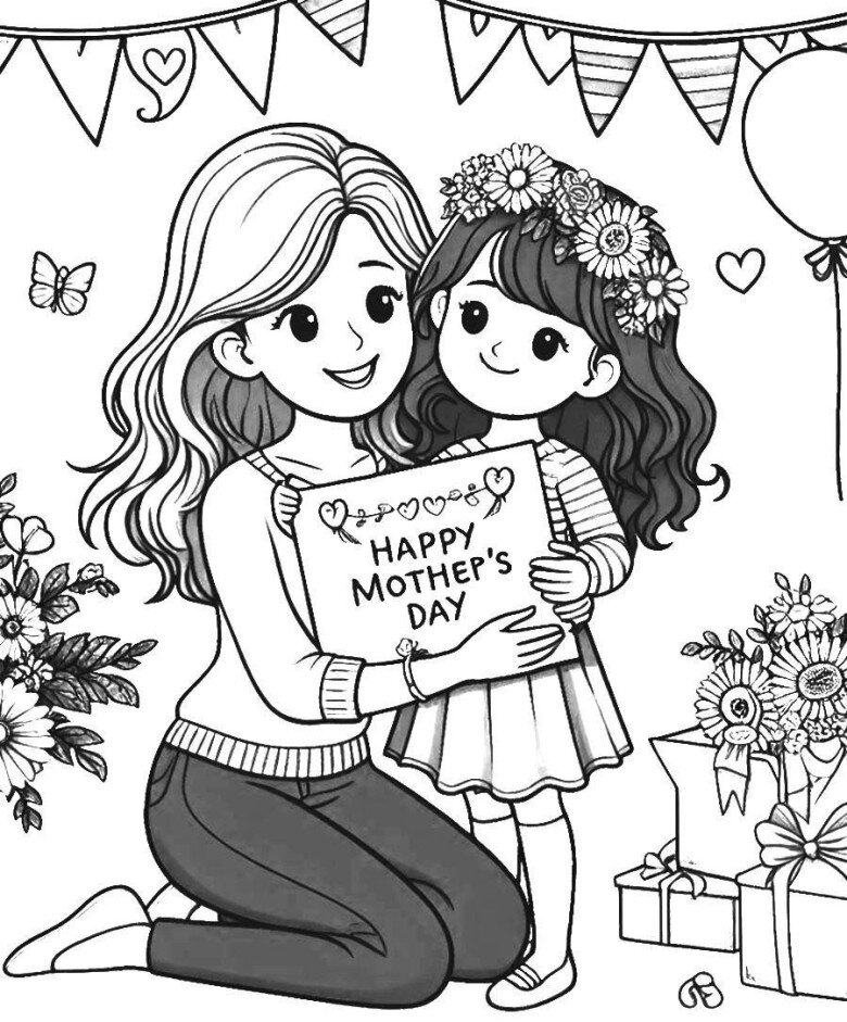 Tranh tô màu tặng mẹ, cô giáo ngày 8/3, món quà nhỏ chứa đựng tình yêu lớn của trẻ - 17