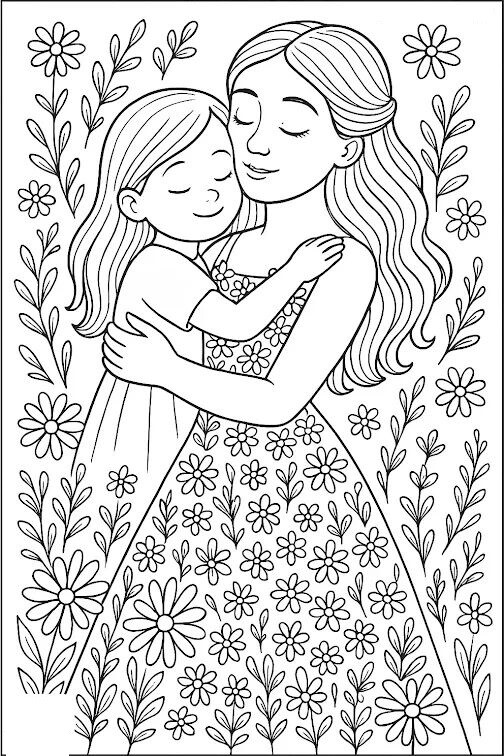 Tranh tô màu tặng mẹ, cô giáo ngày 8/3, món quà nhỏ chứa đựng tình yêu lớn của trẻ - 5