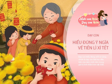 Đừng để lì xì trở thành áp lực vật chất, bố mẹ dạy con hiểu đúng ý nghĩa tiền lì xì trước Tết