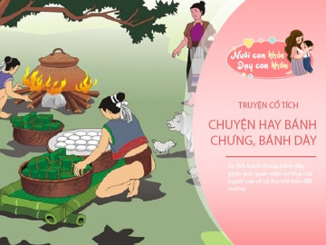 Truyện cổ tích: Sự tích bánh chưng, bánh dày