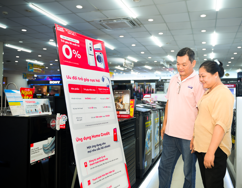Ưu đãi lãi suất tới 0% từ Home Credit cho người dân yên tâm sắm Tết