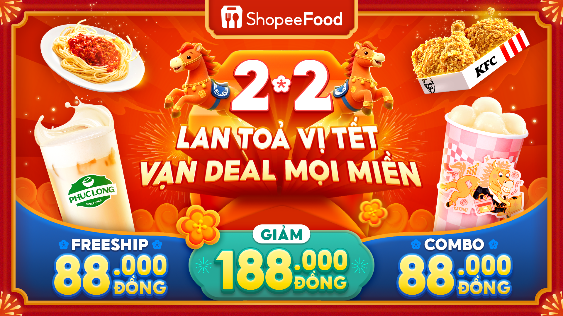 ShopeeFood mang đến loạt ưu đãi hấp dẫn, giúp mùa Tết thêm rộn ràng và trọn vị. Nguồn ảnh: ShopeeFood