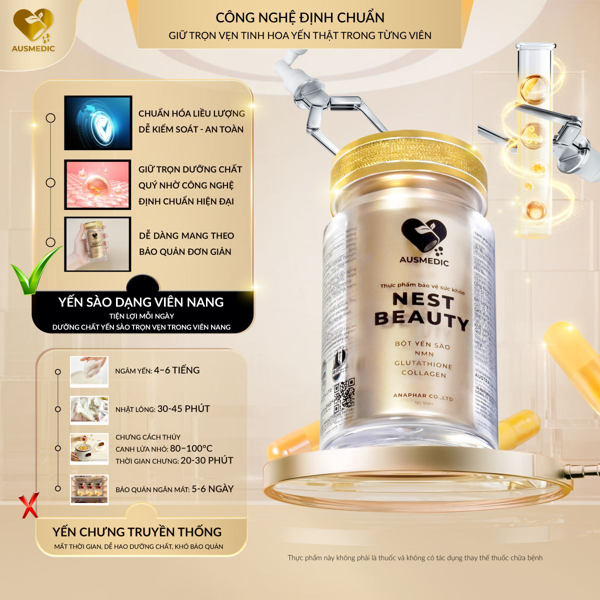 Thực phẩm bảo vệ sức khỏe viên uống Nest Beauty