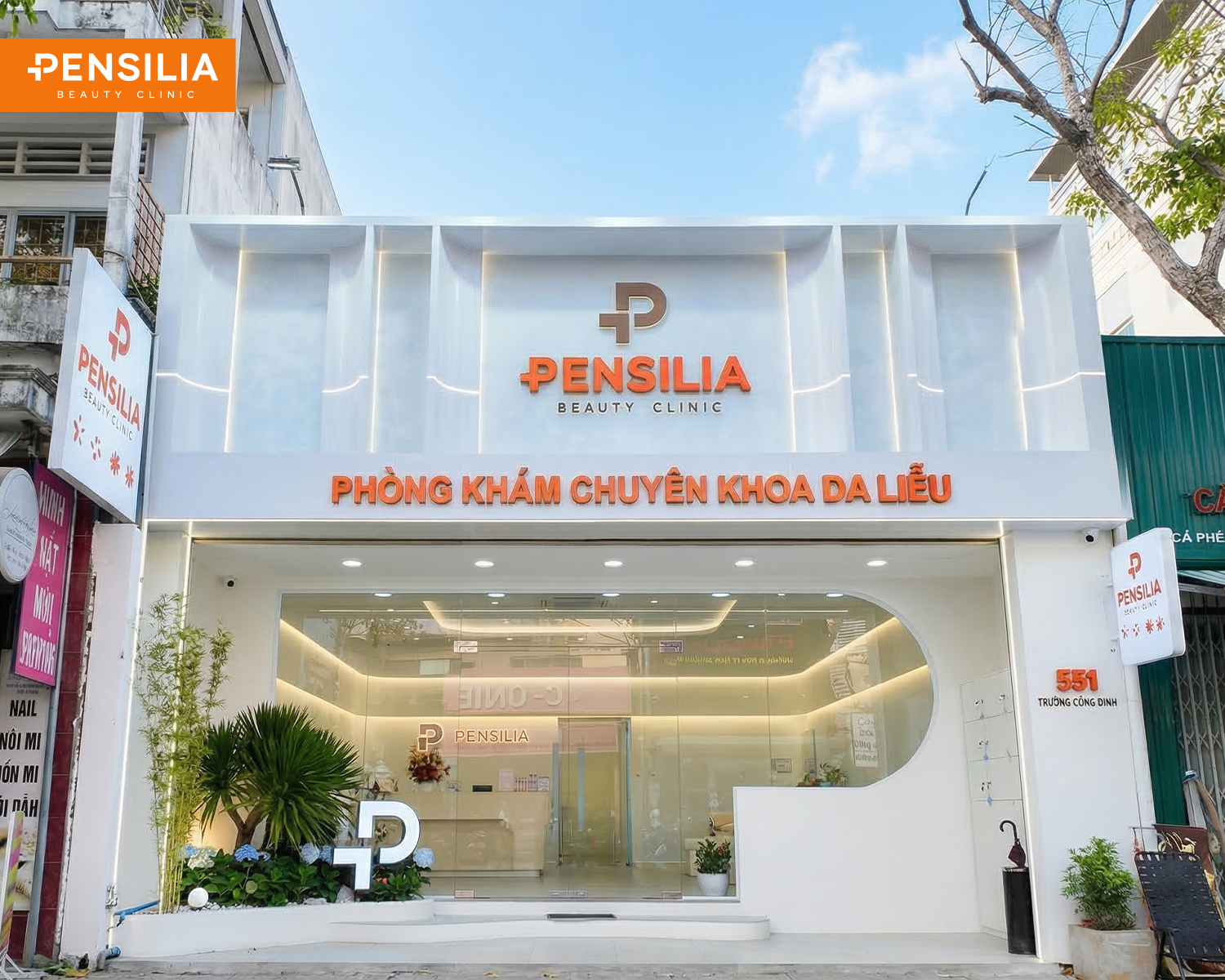 Toàn cảnh không gian sang trọng và hiện đại của chi nhánh Pensilia tại 551 Trương Công Định, Vũng Tàu.