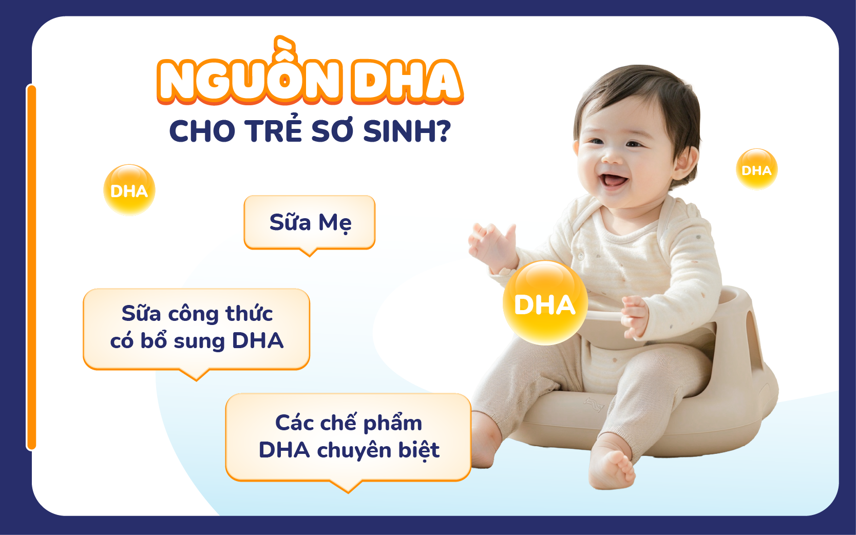 Các nguồn bổ sung DHA cho trẻ sơ sinh