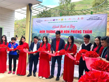 LineaBon D3K2 chung tay khánh thành điểm trường mầm non Phiêng Thẳm