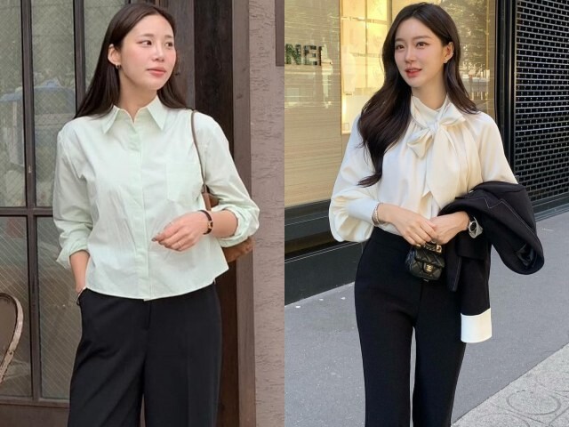 Quần đen phối cùng 4 kiểu áo đích thị là "sách mẫu" mặc đẹp, chị em học theo mà không cần nghĩ nhiều